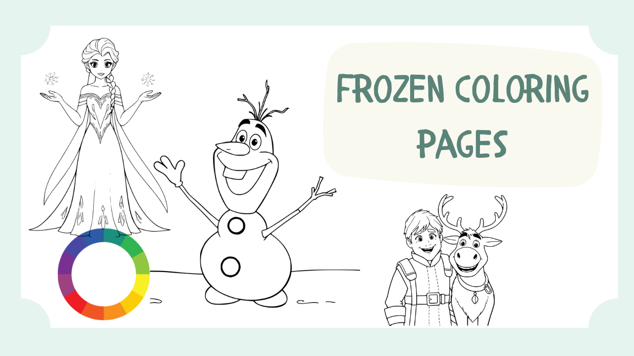 frozen coloring pages