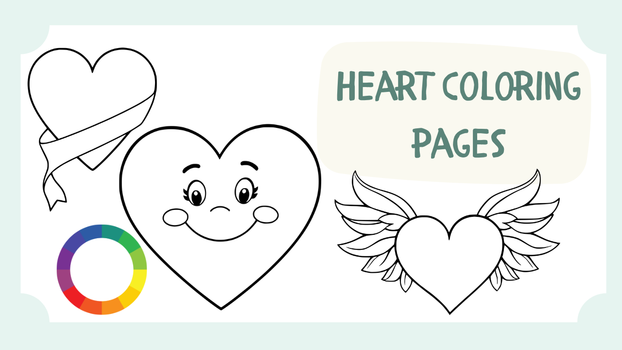 heart coloring pages