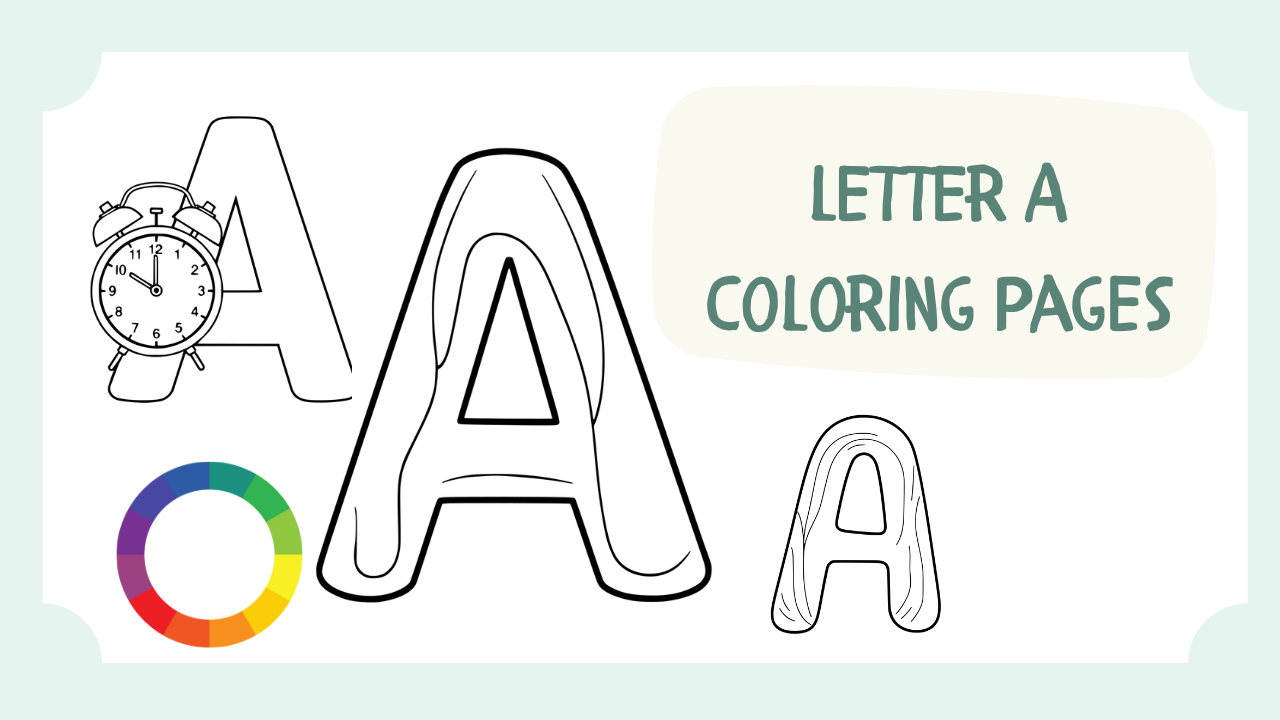 letter A Coloring Pages